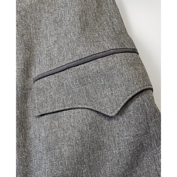 VTG Circle S Mens Blazer Jacket Black Gray 50L Western Ranch Sport Coat Made USA - Picture 3 of 9